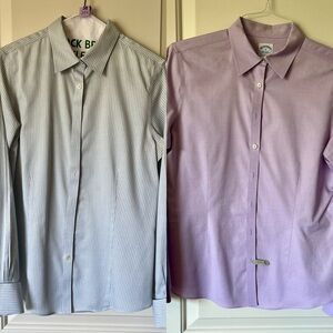 Bundle of 2 Brooks Brothers Non-Iron Stretch Button Down Shirts 10